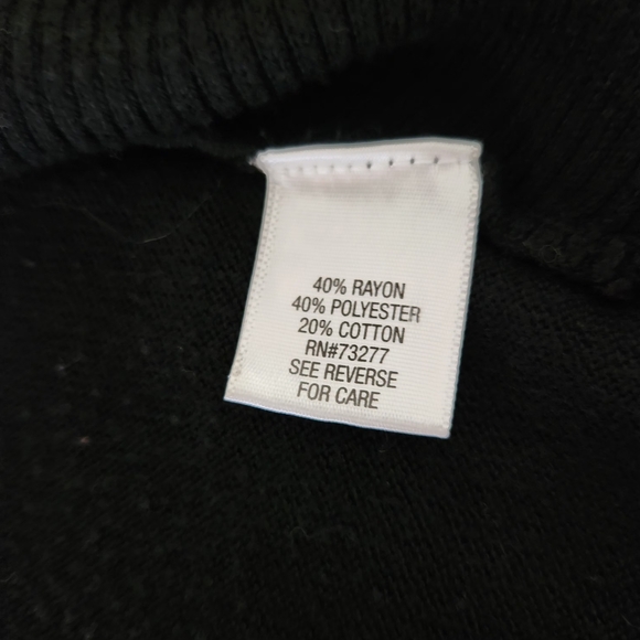 Apt. 9 Plus Size 2x Women's Black Open Front Sweater Vest - Picture 8 of 9